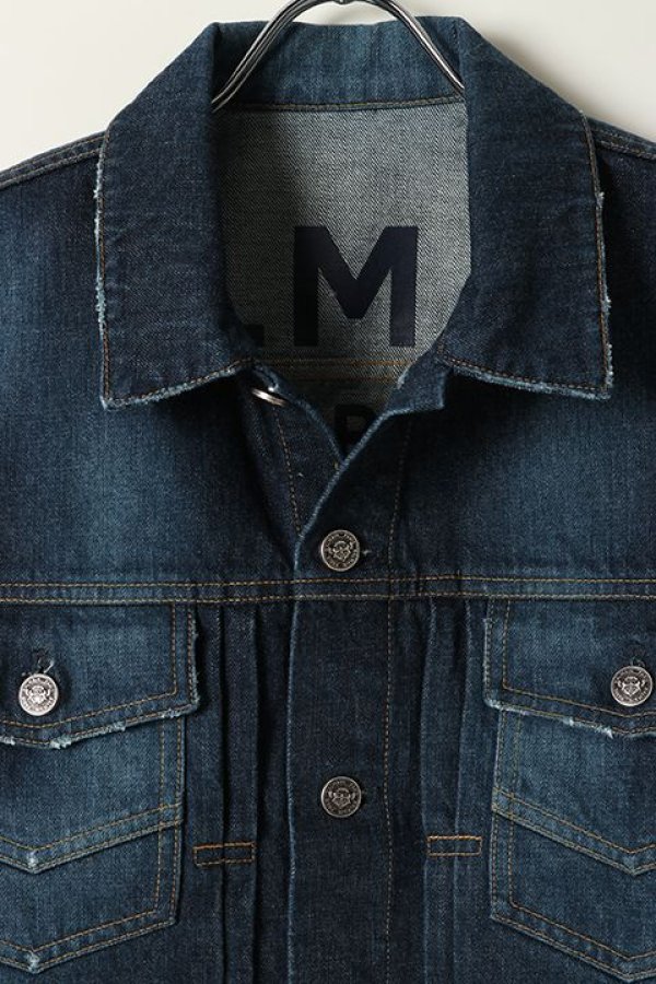 画像2: 【 30%OFF セール162,800円→113,960円】 BALMAIN バルマン BH2 BLOUSON DENIM PRINT LOGO{11TC015017D-6AA/11TCM15017D-6AA-BAS} (2)