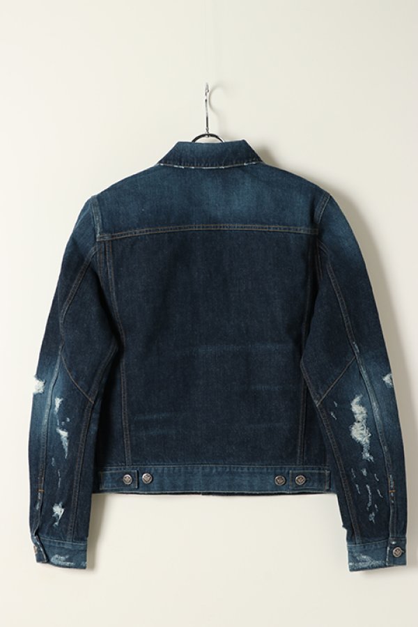 画像5: 【 30%OFF セール162,800円→113,960円】 BALMAIN バルマン BH2 BLOUSON DENIM PRINT LOGO{11TC015017D-6AA/11TCM15017D-6AA-BAS} (5)
