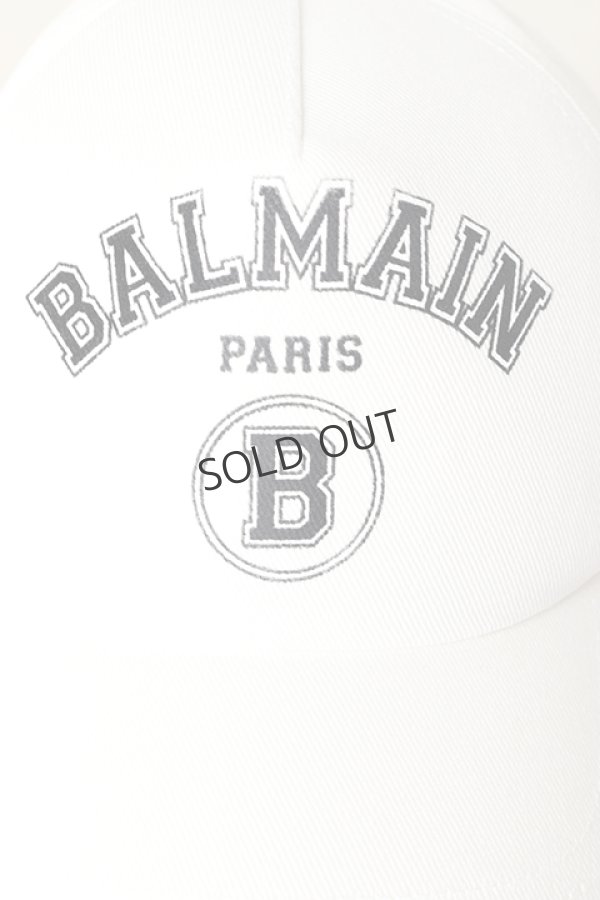 画像2: {SOLD}BALMAIN バルマン BH1 ACC CAP B-LOGO COTTON{11XA000B015-0FA-BAS} (2)