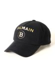 画像1: {SOLD}BALMAIN バルマン BH1 ACC CAP B-LOGO COTTON{11XA000B016-EAD-BAS} (1)