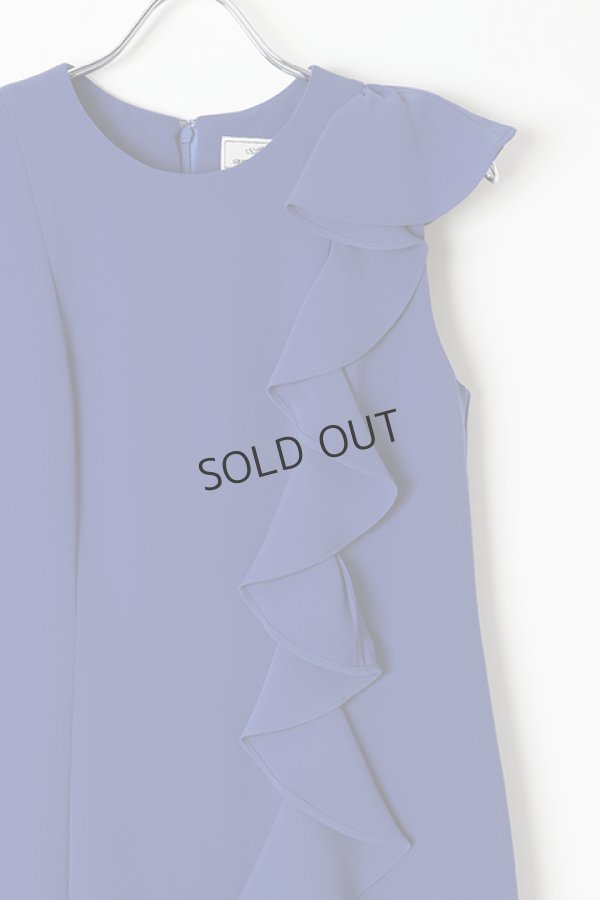 画像2: {SOLD}グレースコンチネンタル｜GRACE CONTINENTAL ラッフルフリルドレス{0120235036-13BLU-BJS} (2)