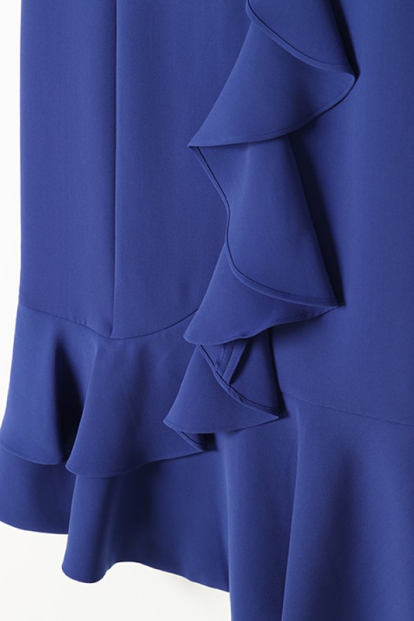 画像4: 【 40%OFF セール41,800円→25,080円】 グレースコンチネンタル|GRACE CONTINENTAL ラッフルフリルドレス{0120235036-13BLU-BJS} (4)
