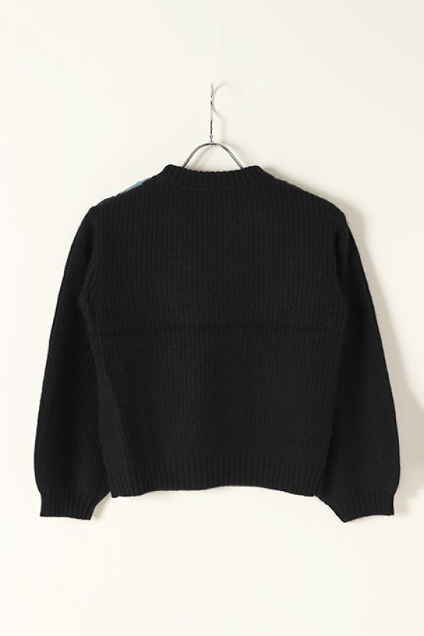 画像5: 【 40%OFF セール28,600円→17,160円】 グレースコンチネンタル|GRACE CONTINENTAL フラワーケーブルニットトップ{0120443020-27BLK-BJA} (5)