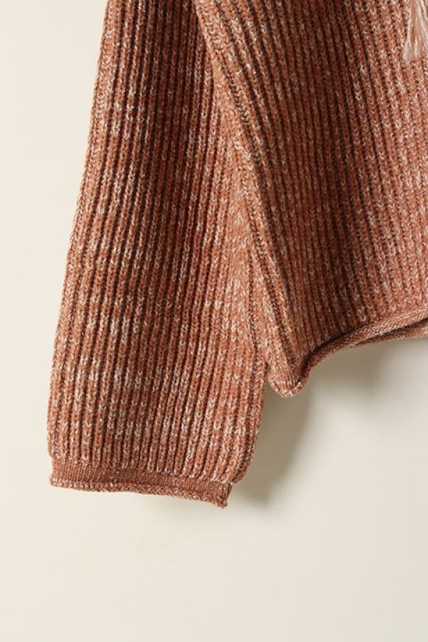 画像3: 【 40%OFF セール30,800円→18,480円】 グレースコンチネンタル|GRACE CONTINENTAL ルーズフード刺繍ニットトップ{0120443021-21BRW-BJA} (3)