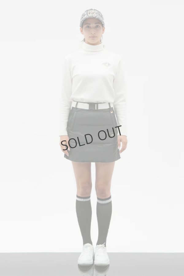 画像5: {SOLD}CPG GOLF シーピージーゴルフ 共地ベルト付きダウンスカート脇ニット{-BDA} (5)