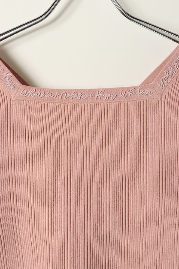 画像2: 【 40%OFF セール19,800円→11,880円】 グレースコンチネンタル|GRACE CONTINENTAL レースアップリブニットトップ{0121143043-04PNK-BAS} (2)
