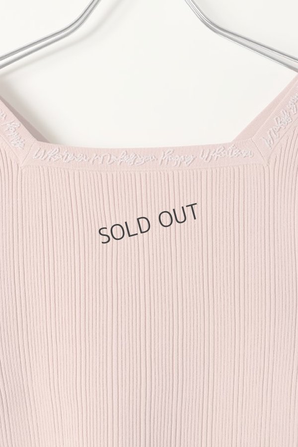 画像2: {SOLD}グレースコンチネンタル｜GRACE CONTINENTAL レースアップリブニットトップ{0121143043-04PNK-BAS} (2)