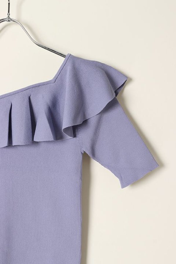 画像3: 【 40%OFF セール20,900円→12,540円】 グレースコンチネンタル|GRACE CONTINENTAL サイドフリルリブニットトップ{0121343111-09LVD-BAA} (3)