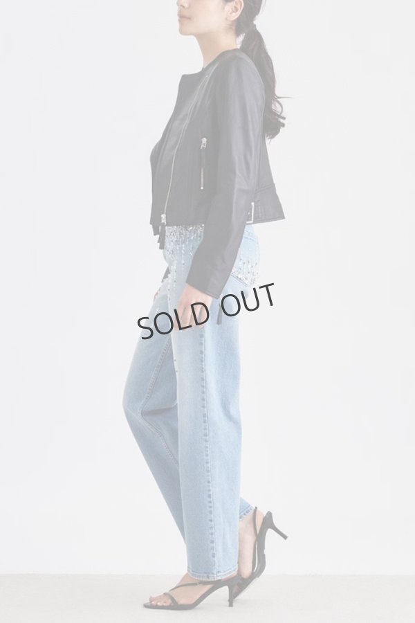 画像2: {SOLD}グレースコンチネンタル|GRACE CONTINENTAL ライダースショートジャケット{0122304080-27BLK-BBA} (2)