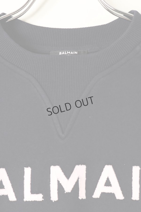 画像2: {SOLD}BALMAIN バルマン BH1 C&S SWEAT CUT LOGO{12JQ005B112-SDN-BAA} (2)