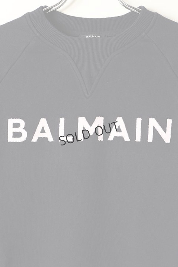画像5: {SOLD}BALMAIN バルマン BH1 C&S SWEAT CUT LOGO{12JQ005B112-SDN-BAA} (5)