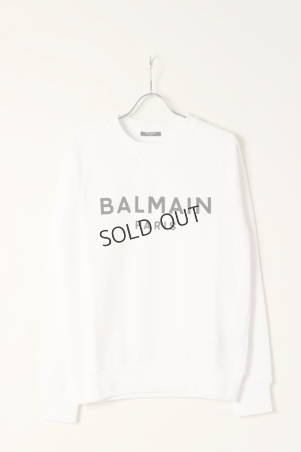画像1: {SOLD}BALMAIN バルマン BH2 C&S SWEAT PRINT LOGO{12JQ005B151-GAB-BAA} (1)
