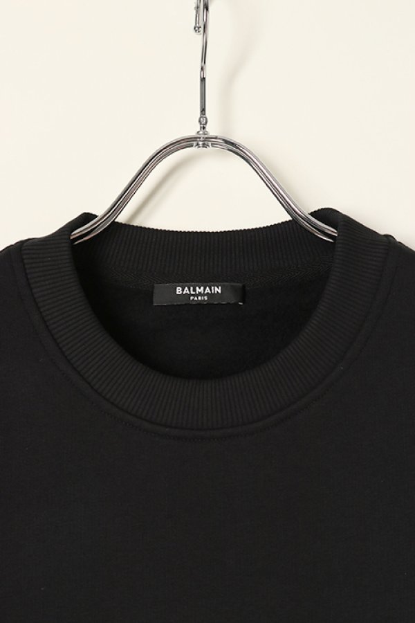 画像2: 【 30%OFF セール108,900円→76,230円】 BALMAIN バルマン BH2 C&S SWEAT CURLY LOGO{12JQ040B155-EAQ-BAA} (2)