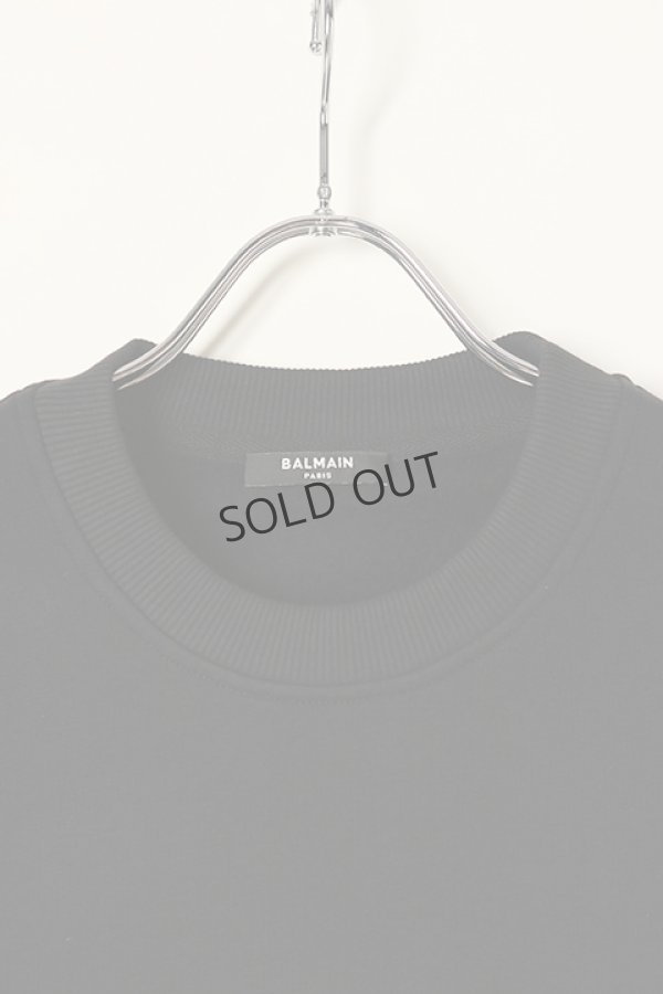 画像2: {SOLD}BALMAIN バルマン BH2 C&S SWEAT CURLY LOGO{12JQ040B155-EAQ-BAA} (2)