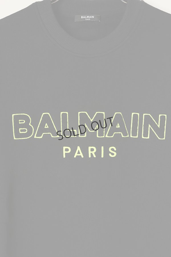 画像3: {SOLD}BALMAIN バルマン BH2 C&S SWEAT CURLY LOGO{12JQ040B155-EAQ-BAA} (3)