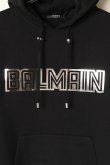 画像3: {SOLD}BALMAIN バルマン BH2 C&S PULL HOODIE SILV EMBOS{12JR002B160-EAC-BAA} (3)