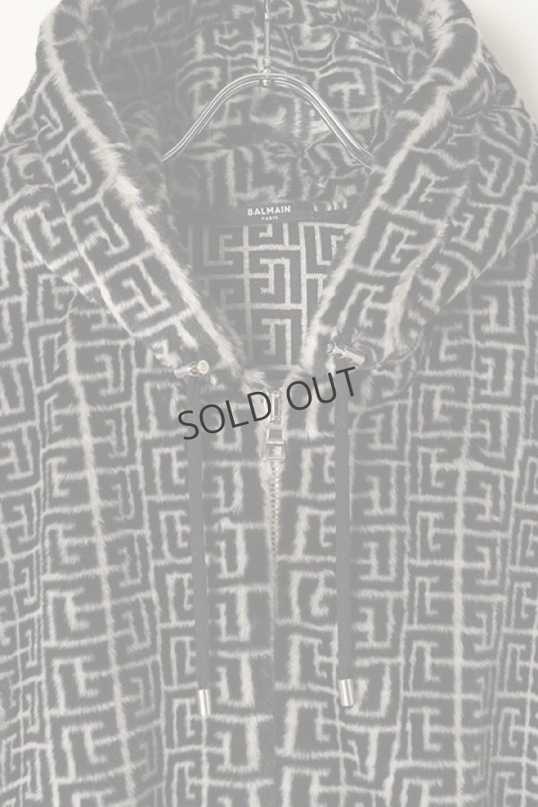 画像2: {SOLD}BALMAIN バルマン BH1 C&S ZIP-H MONOGRM FAKE FUR{12JR016X165-GFE-BAA} (2)