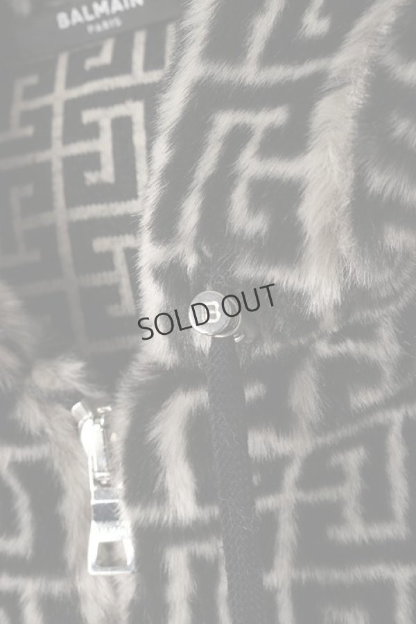 画像3: {SOLD}BALMAIN バルマン BH1 C&S ZIP-H MONOGRM FAKE FUR{12JR016X165-GFE-BAA} (3)