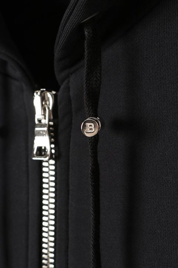画像3: 【 30%OFF セール125,400円→87,780円】 BALMAIN バルマン BH2 C&S ZIP-H SMALL FLOCK LOGO{12JX000B150-EAB-BAA} (3)