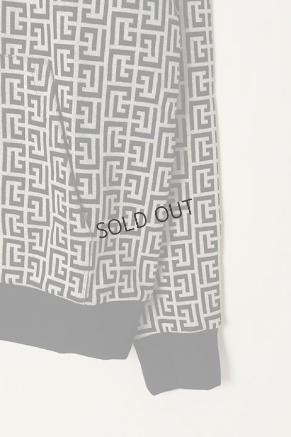 画像3: {SOLD}BALMAIN バルマン BH1 C&S ZIP HOODIE JERSEY MNG{12JX000J289-GFE-BAA} (3)