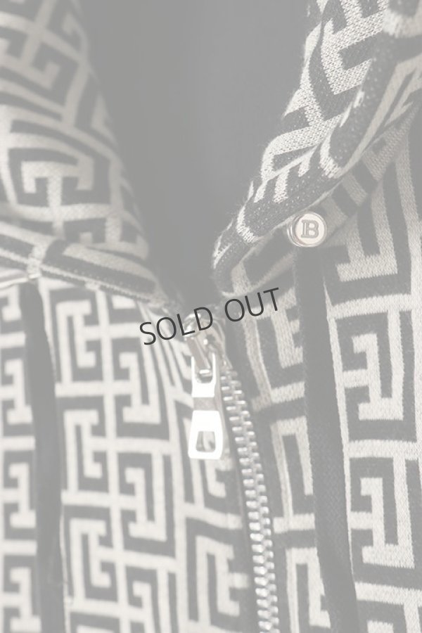 画像4: {SOLD}BALMAIN バルマン BH1 C&S ZIP HOODIE JERSEY MNG{12JX000J289-GFE-BAA} (4)