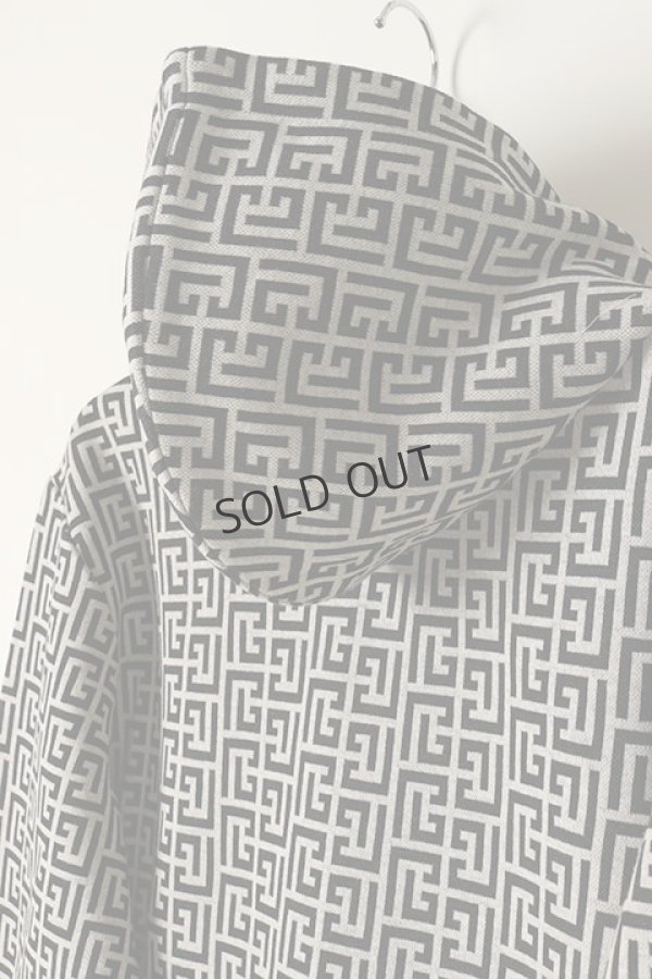 画像5: {SOLD}BALMAIN バルマン BH1 C&S ZIP HOODIE JERSEY MNG{12JX000J289-GFE-BAA} (5)