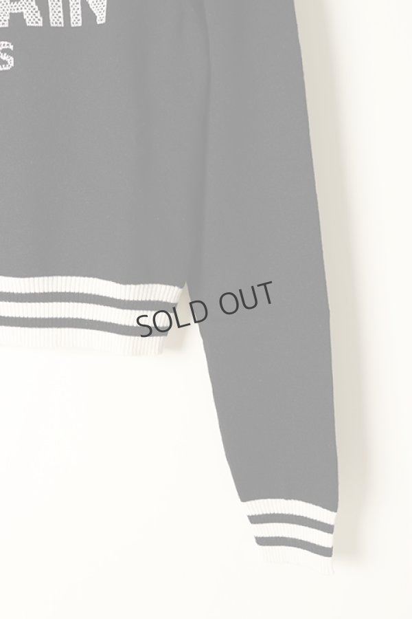 画像5: {SOLD}BALMAIN バルマン BF1 KNIT CROPPED MESH LOGO{12KA000K225-EAB-BAA} (5)