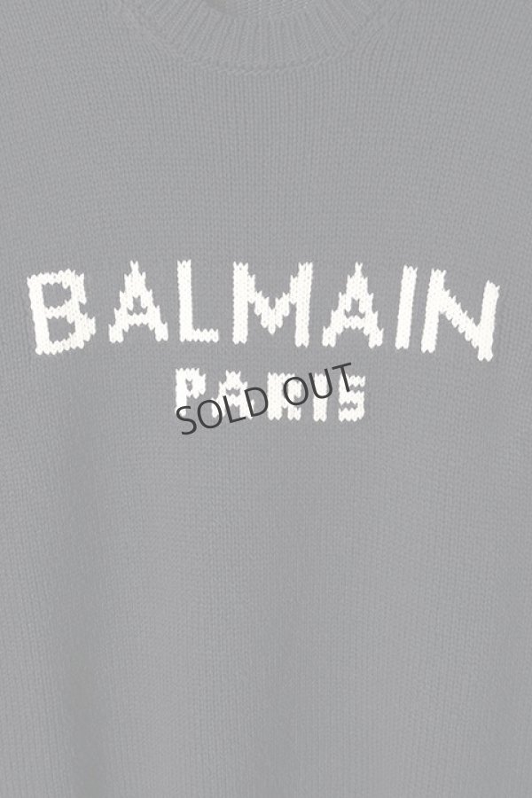 画像3: {SOLD}BALMAIN バルマン BH1 KNIT TOP LOGO MERINO{12KD000K027-SAJ-BAA} (3)