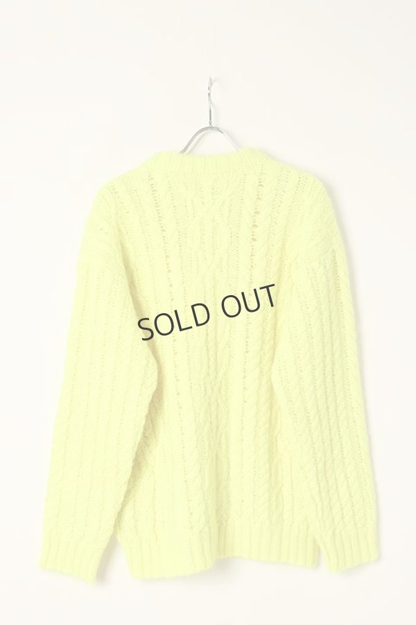 画像5: {SOLD}BALMAIN バルマン BH2 KNIT TOP MOHAIR CABLE{12KE010K050-1KB-BAA} (5)