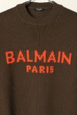 画像3: BALMAIN バルマン BH2 KNIT TOP LOGO MERINO{12MKD000K027-UCZ-BAA} (3)