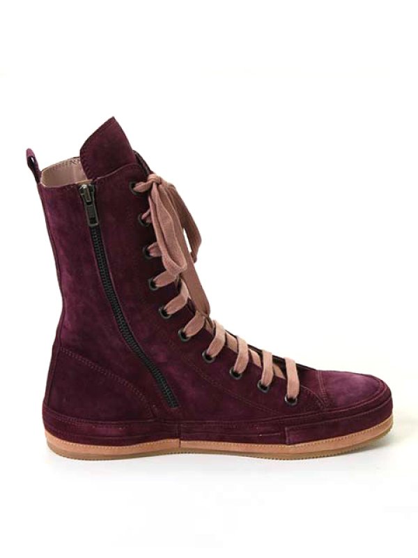画像2: 【 50%OFF セール137,500円→68,750円】 ANN DEMEULEMEESTER アンドゥムルメステール SHOES SCAMOSCIATO AUBERGINE + SCAMOSCIATO MACARON{1314234302038/131-4234-302-038(21-03-931039)-ACS} (2)