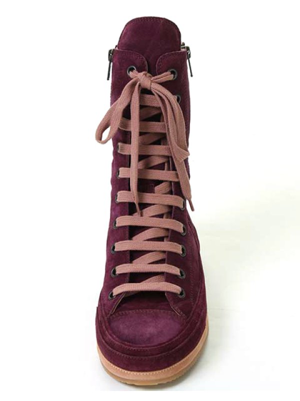 画像3: 【 50%OFF セール137,500円→68,750円】 ANN DEMEULEMEESTER アンドゥムルメステール SHOES SCAMOSCIATO AUBERGINE + SCAMOSCIATO MACARON{1314234302038/131-4234-302-038(21-03-931039)-ACS} (3)
