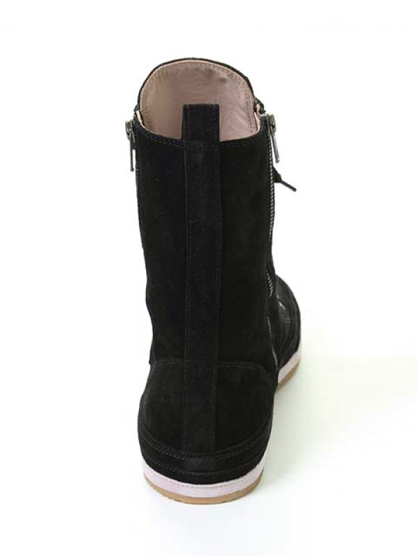 画像4: 【 50%OFF セール137,500円→68,750円】 ANN DEMEULEMEESTER アンドゥムルメステール SHOES SCAMOSCIATO NERO + SCAMOSCIATO GLICINE{1314234302099/131-4234-302-099(21-03-931040-913)-ACS} (4)