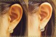 画像2: joujou ジュジュ SABLE　INITIAL PIERCE　-E-{132130{GOLD} / 132143{BLACK}-ACA} (2)