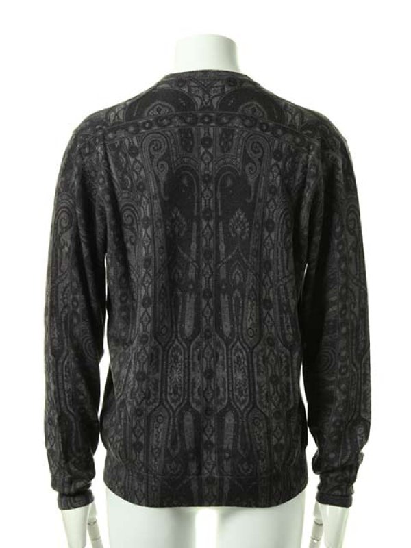画像2: 【 50%OFF セール91,300円→45,650円】 ETRO エトロ V-NECK WOOL STAMPATO　ニット{14092-9572-0002-ACA} (2)