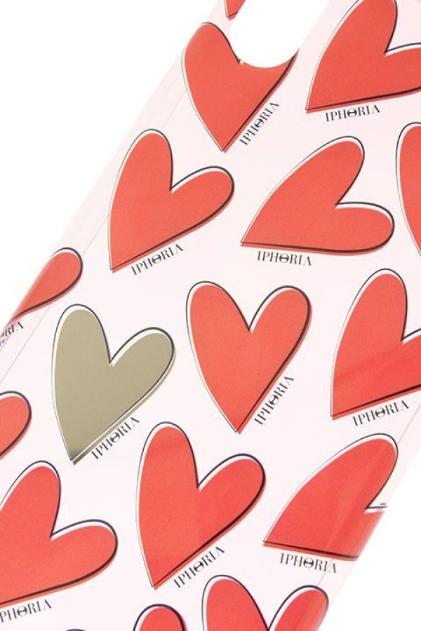 画像4: ▽ 60%OFF アウトレットセール|7,128円→2,851円▽ IPHORIA アイフォリア HEARTS RED【iPhone X】{-AGA} (4)