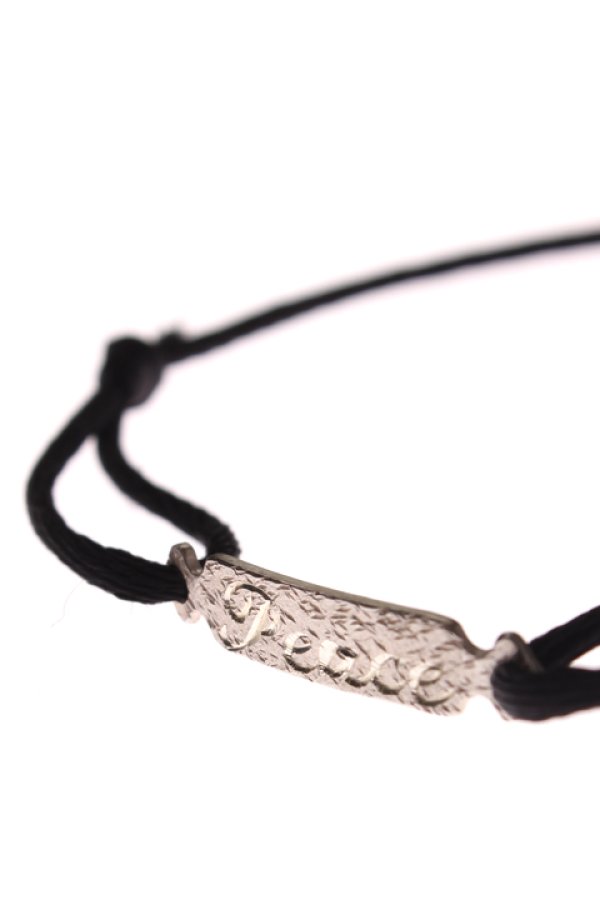 画像3: 【 20%OFF セール15,400円→12,320円】 roarguns ロアーガンズ roar×NEMESIS "PEACE" PLATE BRACELET{-ADS} (3)