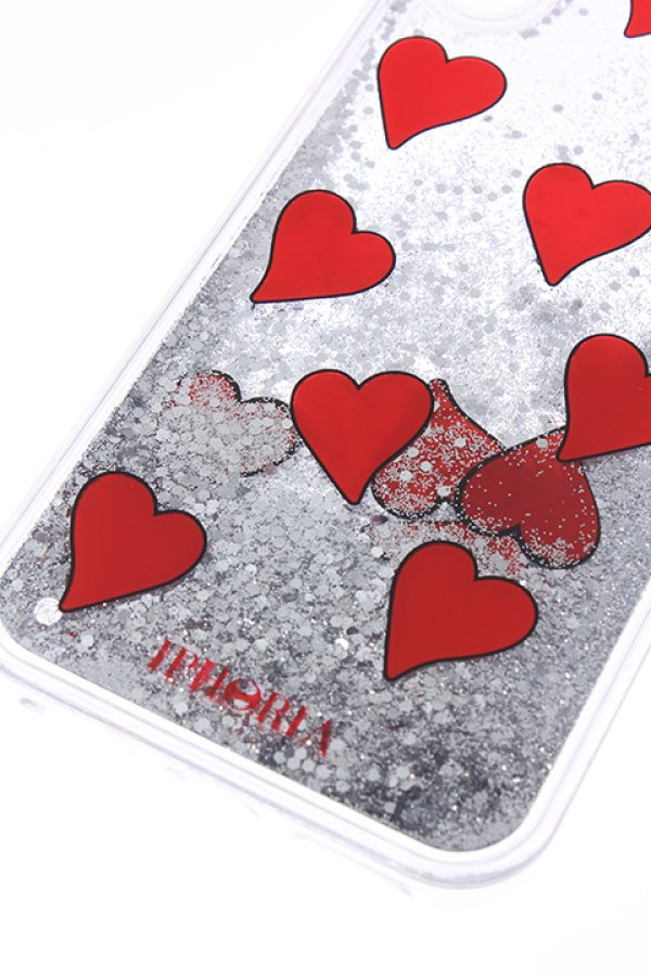 画像5: ▽ 60%OFF アウトレットセール|8,470円→3,388円▽ IPHORIA アイフォリア Transparent with Floating Red Hearts【リキッドコレクション】【iPhone X】{-AHS} (5)