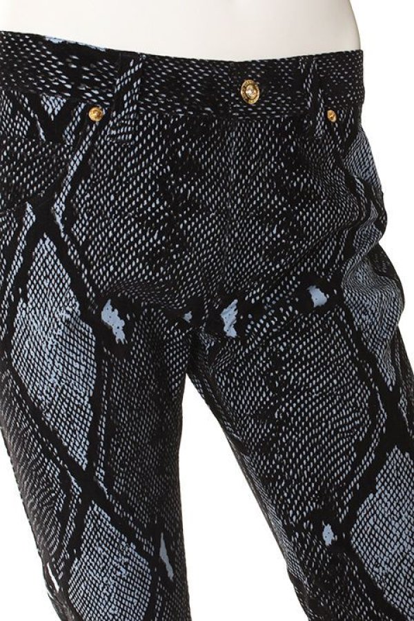 画像4: Dress Camp ドレスキャンプ 蛇柄フロッキースキニー{-AEA} (4)