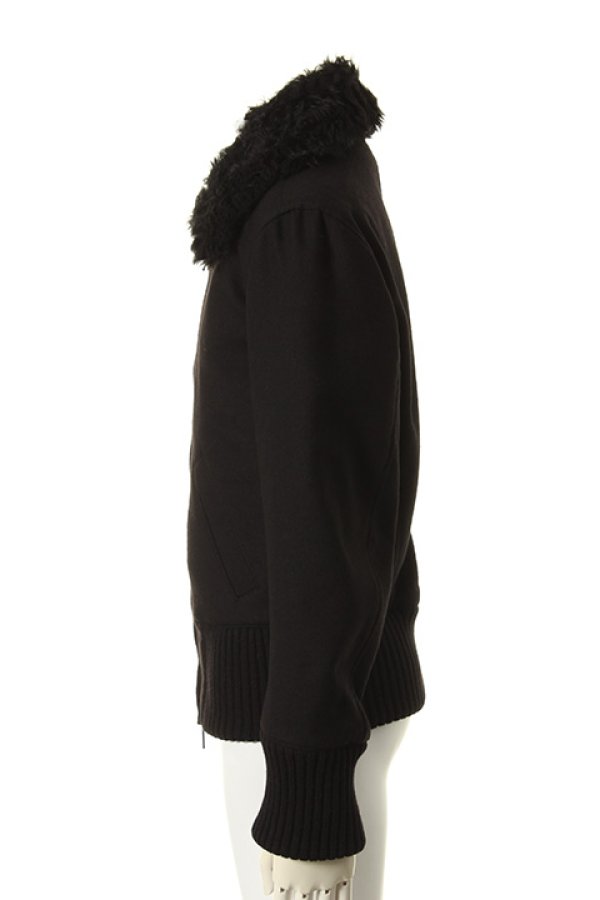 画像3: 【 50%OFF セール275,000円→137,500円】 ANN DEMEULEMEESTER アンドゥムルメステール BOMBER JACKET CONRAD BLACK+LAURENZ BLACK{21-41-462014-013-AFA} (3)