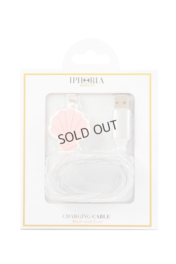 画像1: {SOLD}IPHORIA アイフォリア Lightning Cable for Apple -glow in the dark！-Seashell【充電ケーブル】{-AIA} (1)