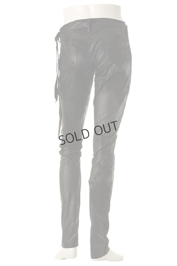 画像2: {SOLD}SEIGEKI 青激 セイゲキ レザーニットパンツ{-AFS} (2)