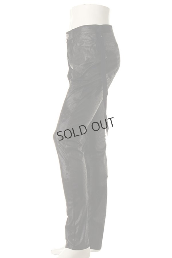 画像3: {SOLD}SEIGEKI 青激 セイゲキ レザーニットパンツ{-AFS} (3)