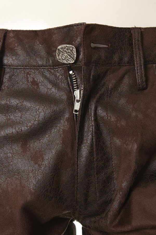 画像5: 【 50%OFF セール42,900円→21,450円】 SEIGEKI 青激 セイゲキ レザーニットパンツ{-AFS} (5)