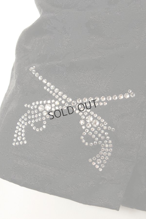 画像4: {SOLD}roarguns ロアーガンズ "PISTOL" SWAROVSKI CRYSTAL N/C SPLASH JACQUARD SWIM PANTS(水着){-AFS} (4)
