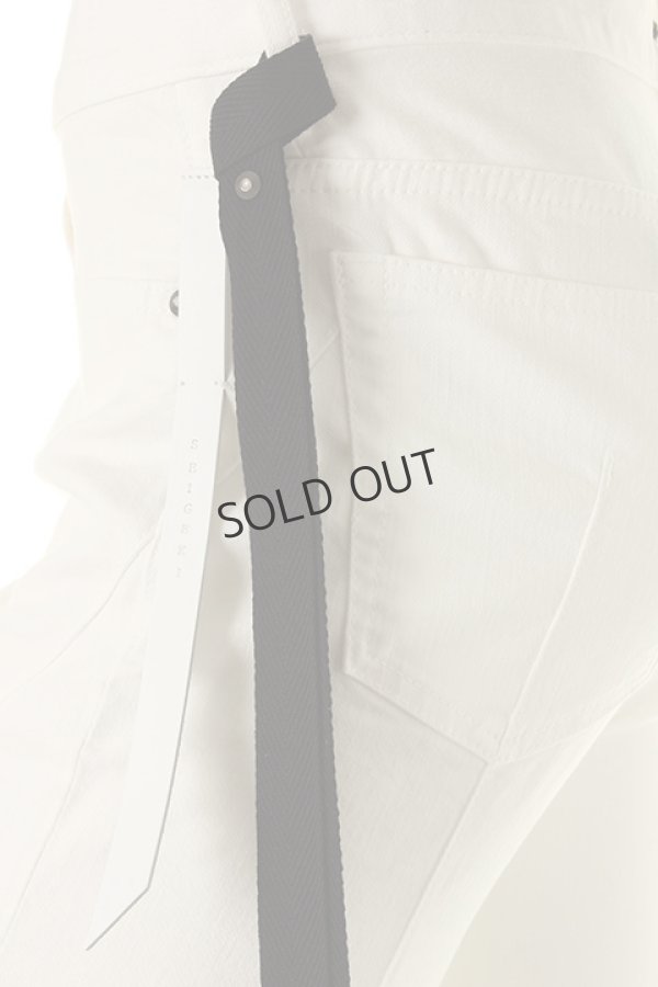 画像4: {SOLD}SEIGEKI 青激 セイゲキ HALF WASH(RISE) SKIN DENIM{17SGSSH-WHITEROW-AGS} (4)