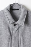 画像3: ANN DEMEULEMEESTER アンドゥムルメステール JACKET SOFT JERSEY GREY{1808-3006-229-075-GREY-AHA} (3)