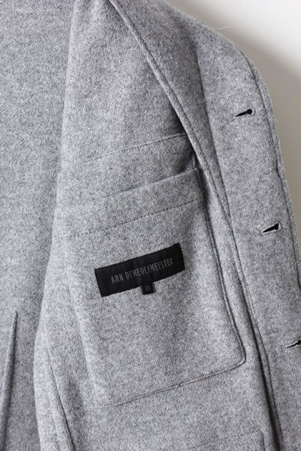 画像5: 【 50%OFF セール146,850円→73,425円】 ANN DEMEULEMEESTER アンドゥムルメステール JACKET SOFT JERSEY GREY{1808-3006-229-075-GREY-AHA} (5)