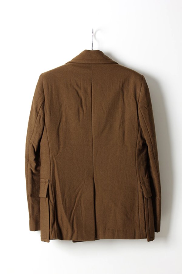 画像2: 【 50%OFF セール213,950円→106,975円】 ANN DEMEULEMEESTER アンドゥムルメステール DB PEA COAT GERALDI KHAKI{1808-3008-196-049-KHAKI-AHA} (2)