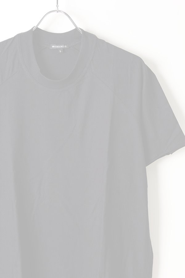 画像3:   ANN DEMEULEMEESTER アンドゥムルメステール T-SHIRT UNICOTTON WHITE {1901-3806-240-099-BLK-AIS}  :19013806240BLK-S  (3)
